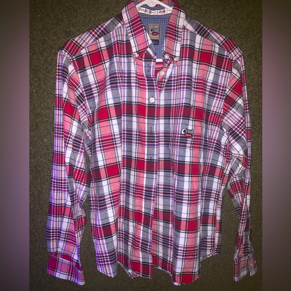 Cruel Girl Button Up Western Shirt